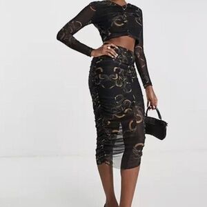 All Saints Tessia Tempest Skirt Mesh Size 4